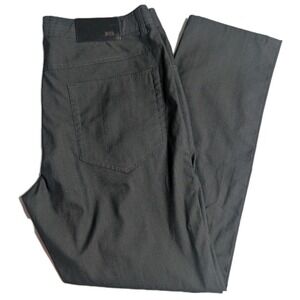 Enzo Tovare Men's 32x26.5 Dark‎ Gray Cotton Dress Pants Chino Trousers AFML 88